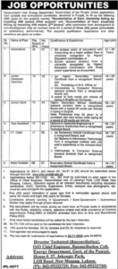 Latest Job Energy Department Management Posts in Lahore 2024: Advertisement