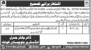 Latest Directorate of Industries Management Jobs Quetta - 2024: advertisement